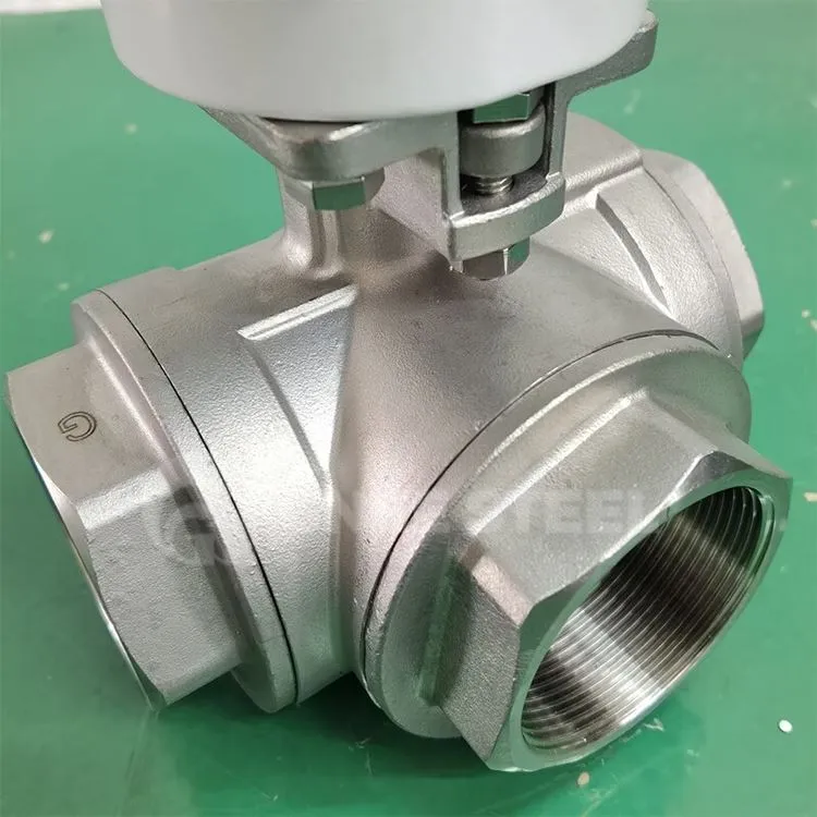 Þriggja vega L-port kúluventill