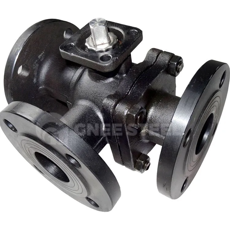 Þriggja vega málm sitjandi kúluventill