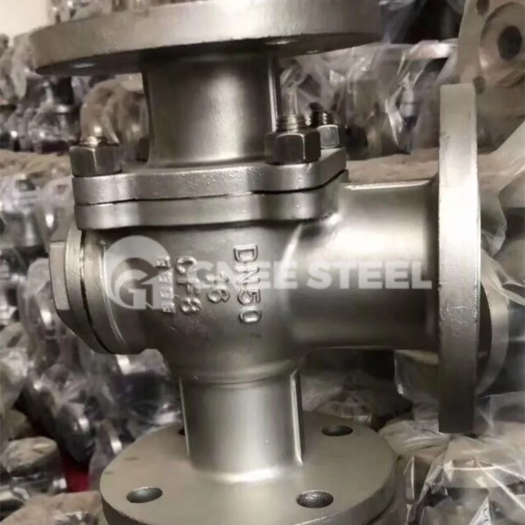 Þriggja vega kúluventill úr ryðfríu stáli