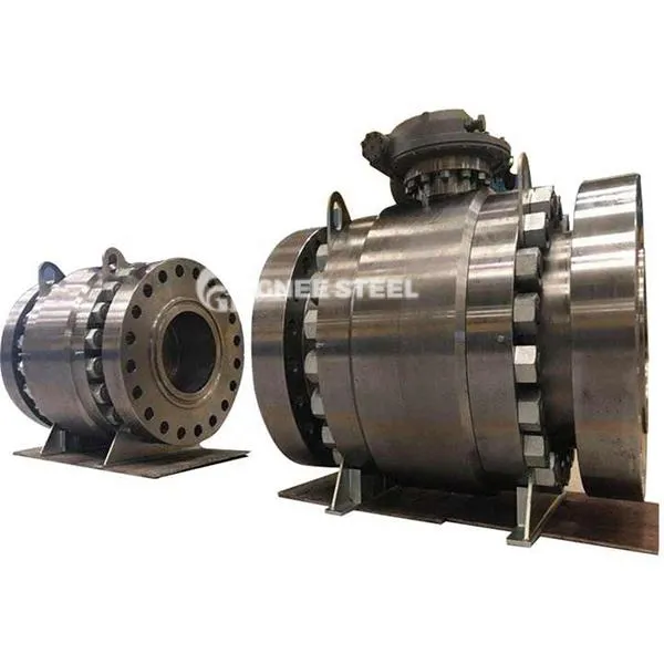 Steypta stál trunnnion festan kúluloka