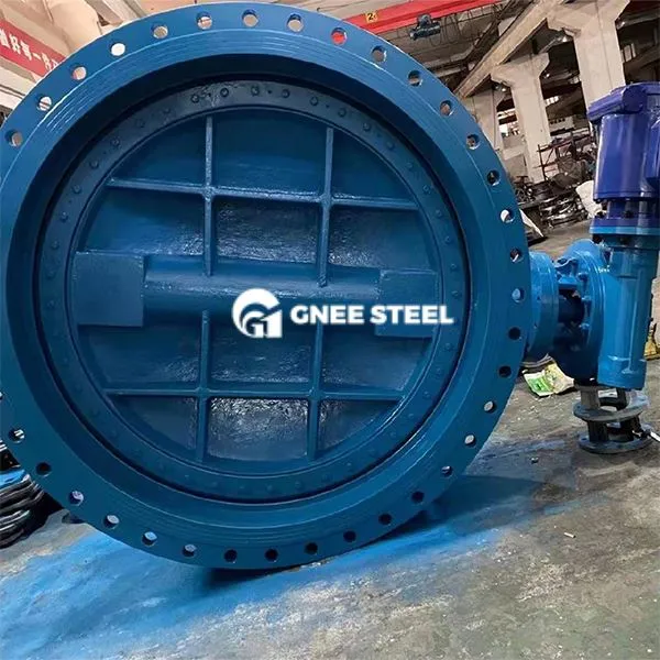 Sveigjanlegt járn tvöfaldur flansaður fiðrildaloki