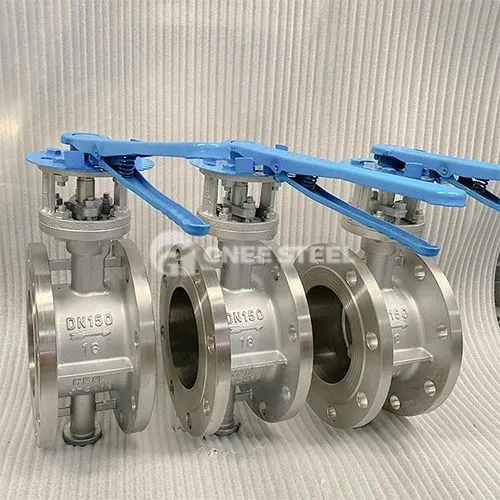 Tvíhliða ryðfríu stáli fiðrildislokum