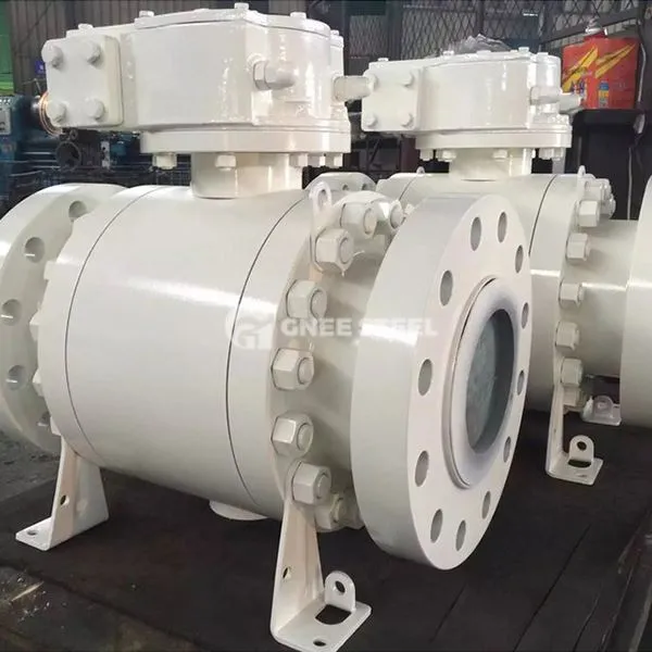 Metal sæti trunnnion kúluventill