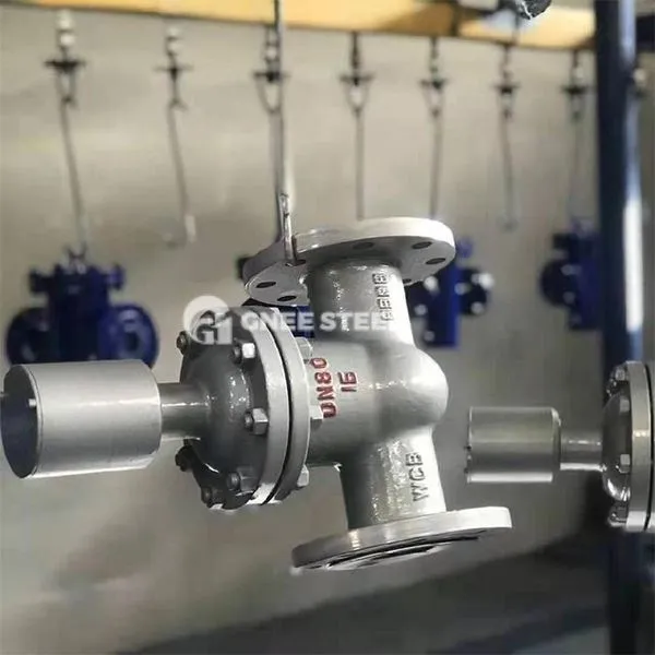 Ryðfríu stáli flansað hliðarventill