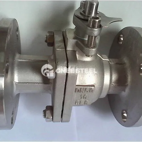 Ryðfríu stáli Tveir stykki kúluloki