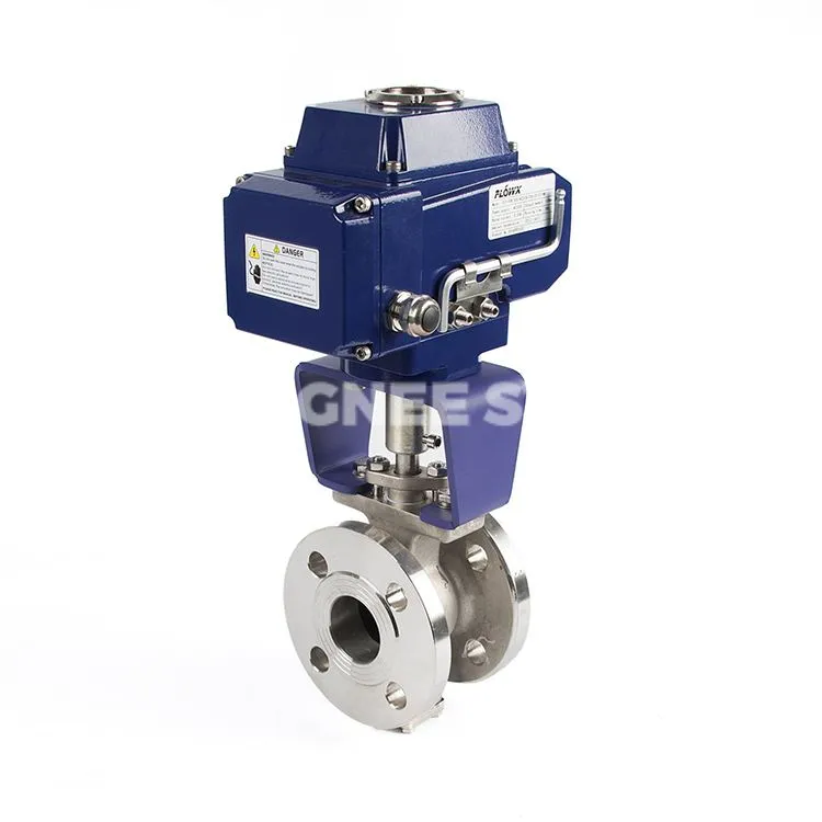 Ryðfrí V Port kúluventill