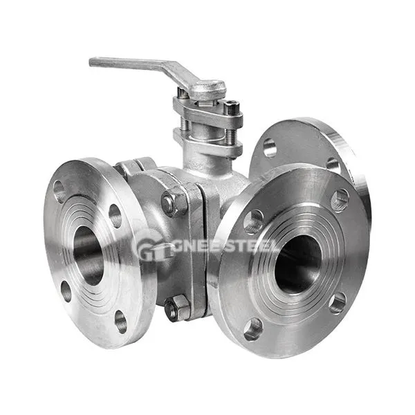 Þriggja vega flansað kúlulokar